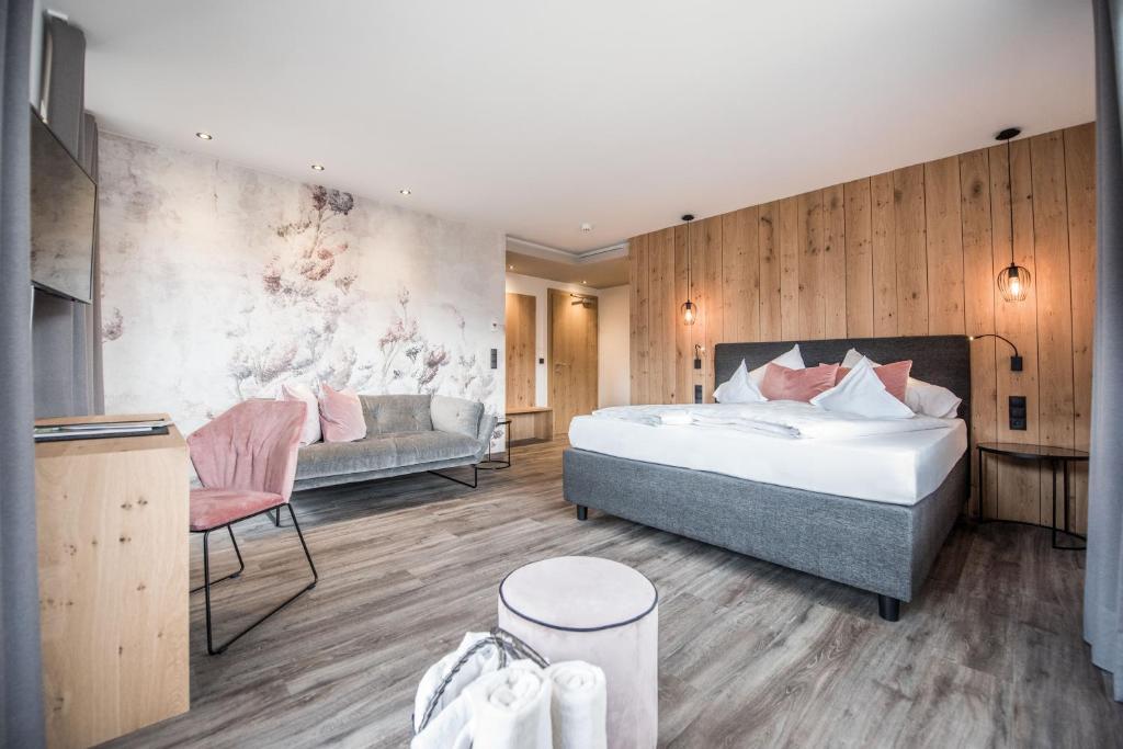 Postel nebo postele na pokoji v ubytování Hotel Walter