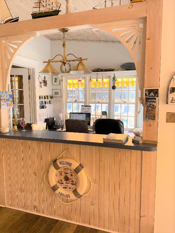 Kuchyň nebo kuchyňský kout v ubytování Admiral Motel