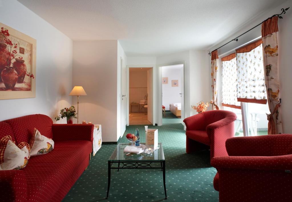Posezení v ubytování Wellnesshotel Ludinmühle