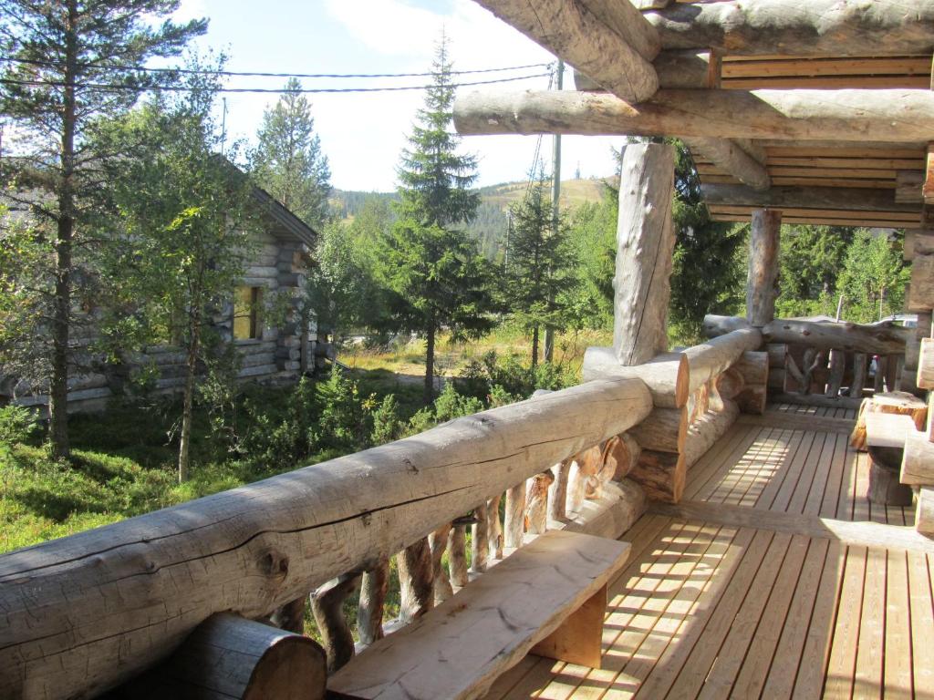Balkón nebo terasa v ubytování Rukakaiku Cottages