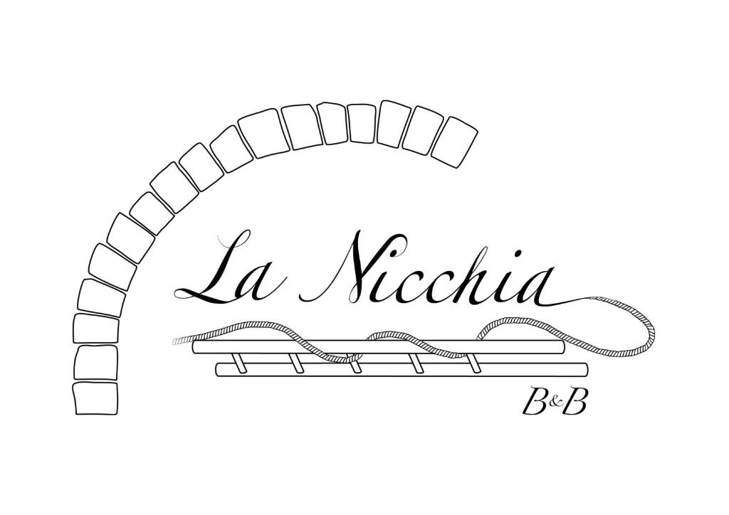 een vectorobligatie van een Latijnse lettering la nación met een sjaal bij La Nicchia B&B in Conversano