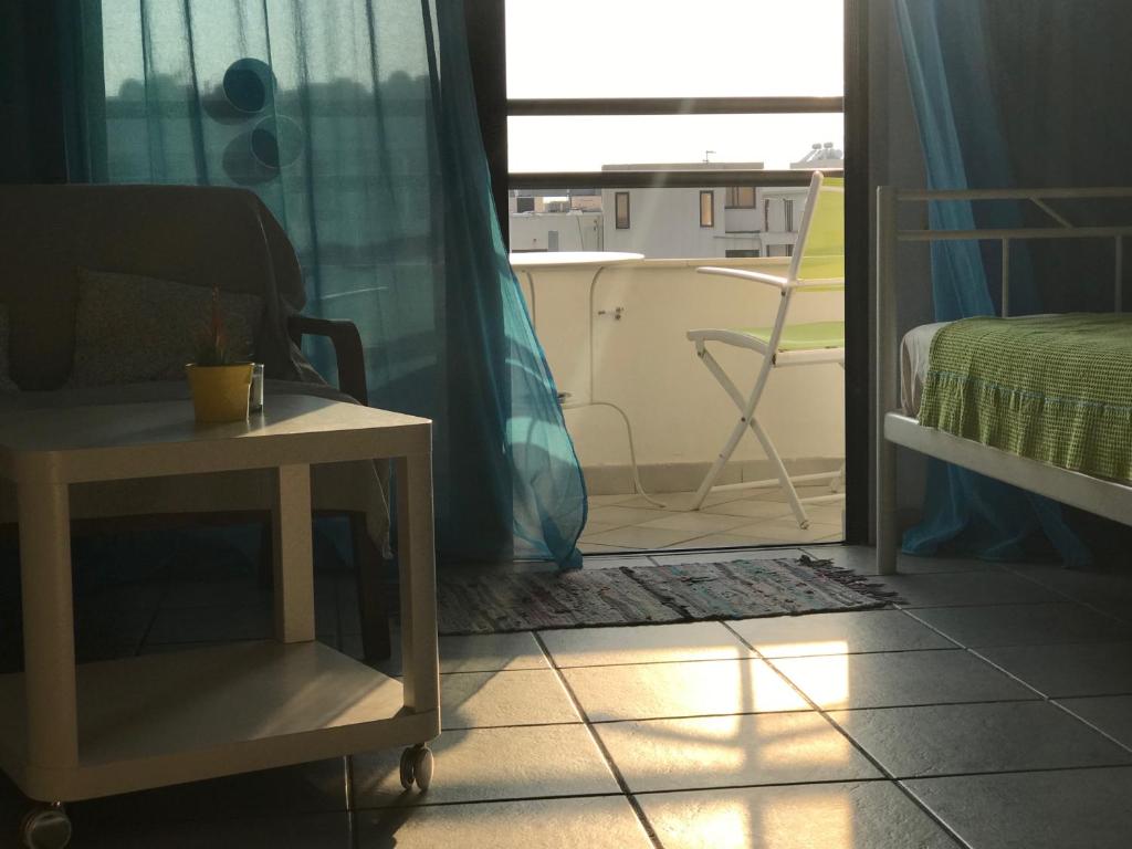 Postel nebo postele na pokoji v ubytování Krasas Beach
