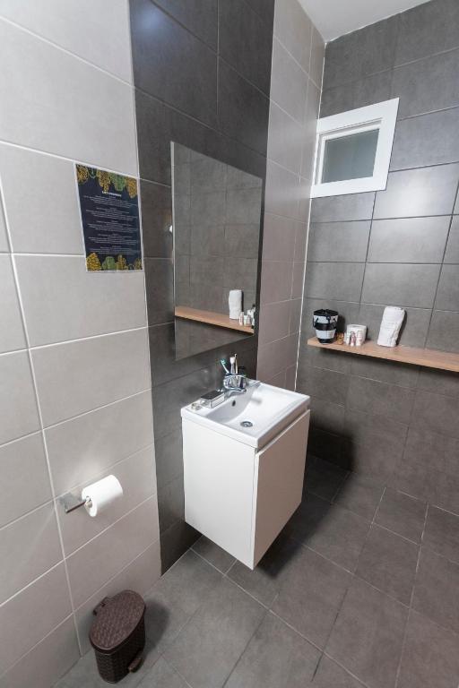 Koupelna v ubytování Estrella Lodging
