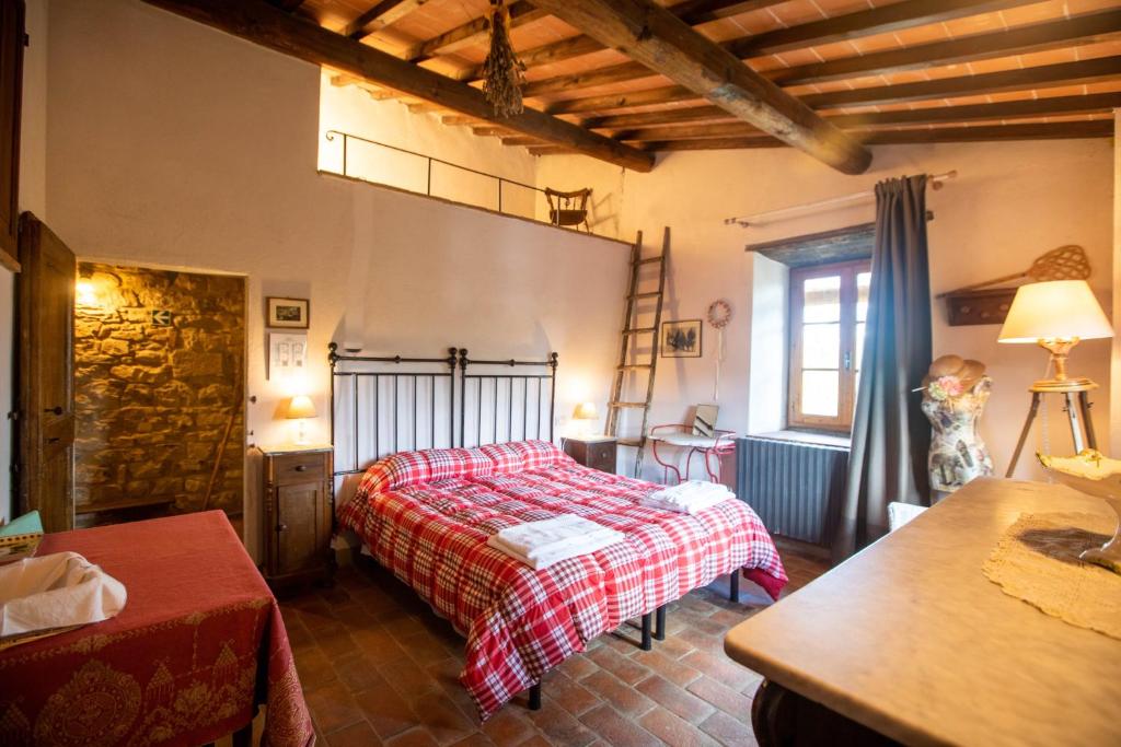 Postel nebo postele na pokoji v ubytování Il Vichiaccio Country House