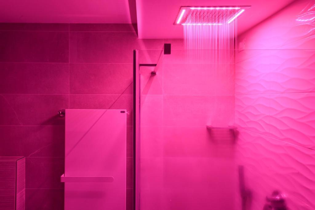 Een badkamer bij La Luce di Sirmione