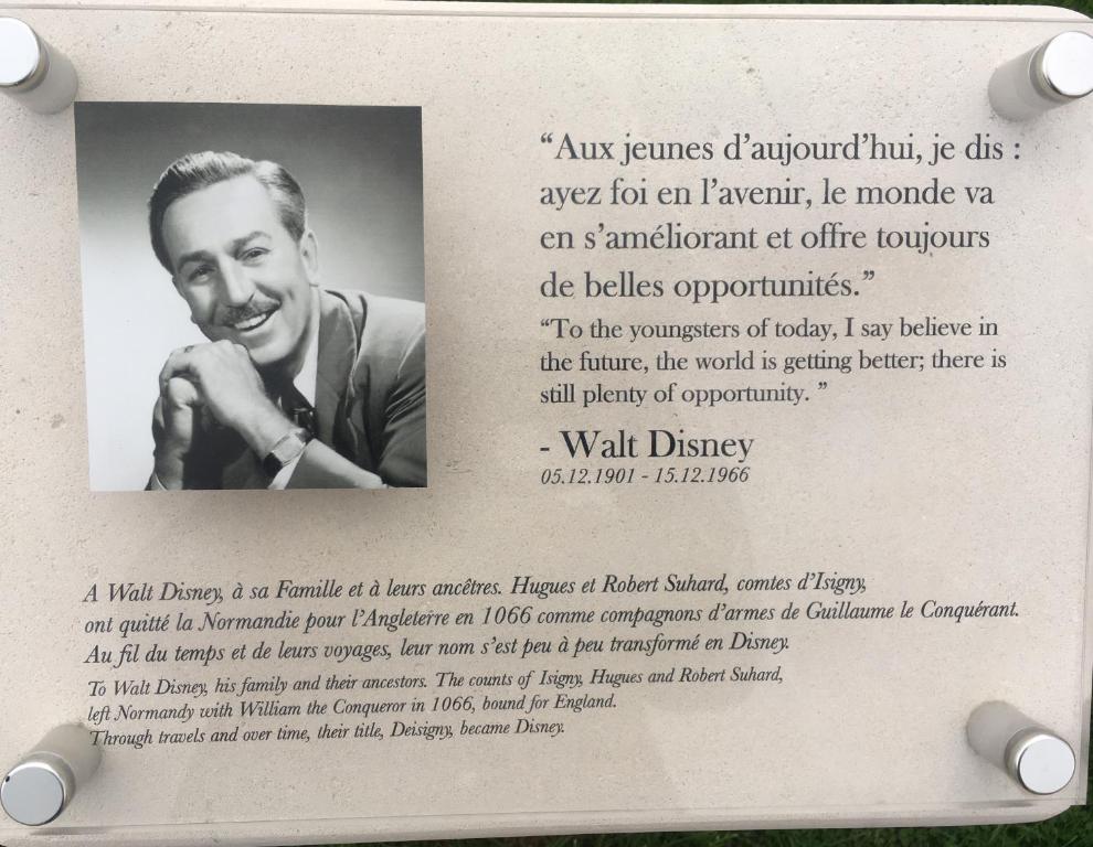 a page of a document with a picture of a man at Villa kahlo Omaha Beach in Colleville-sur-Mer