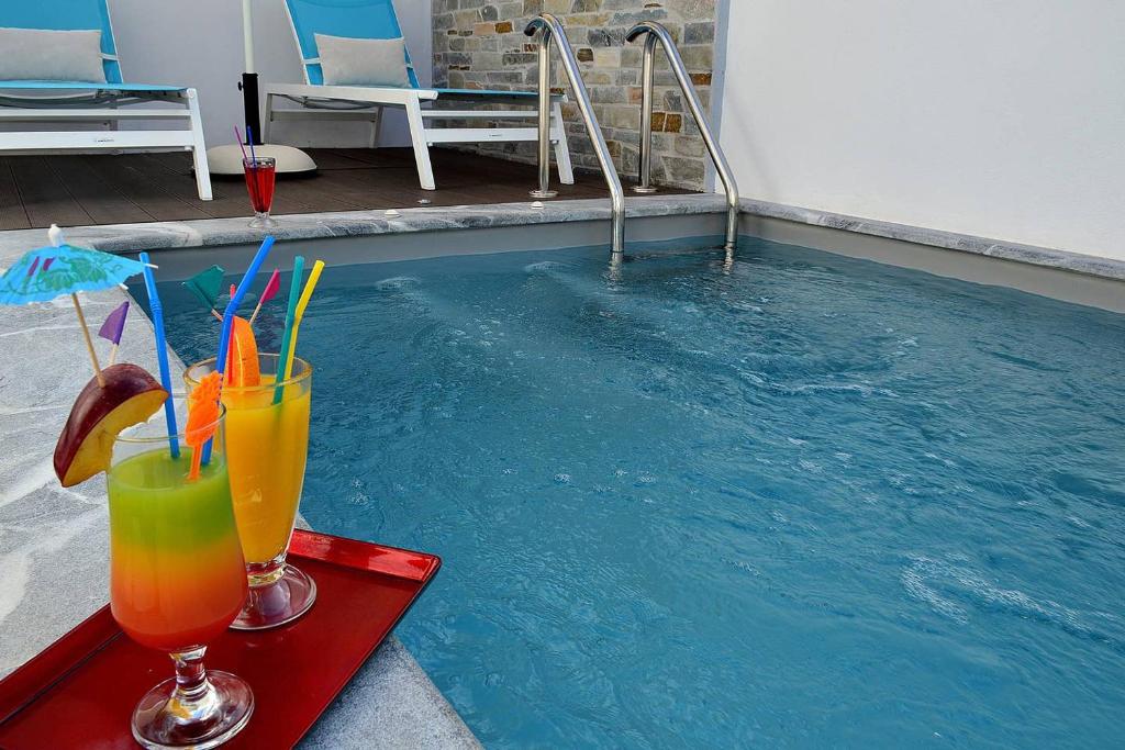 The swimming pool at or close to Villa Patroklos