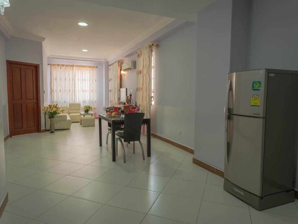 Kuchyň nebo kuchyňský kout v ubytování MekongView 1 CondoTel