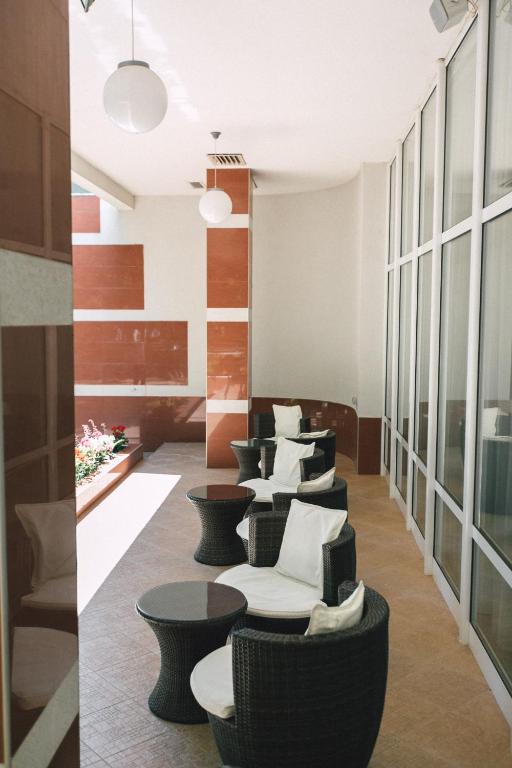 Posezení v ubytování Hotel Nufarul