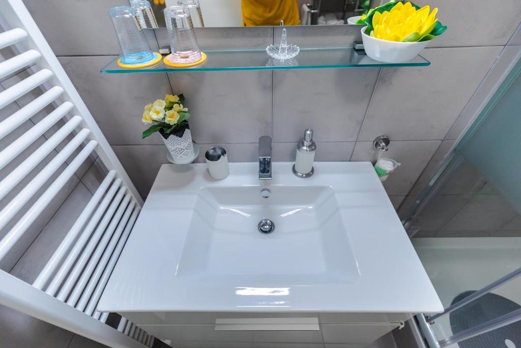 Koupelna v ubytování Calla apartment Zagreb - NOVI APARTMAN, GARAŽA, VIDEO NADZOR