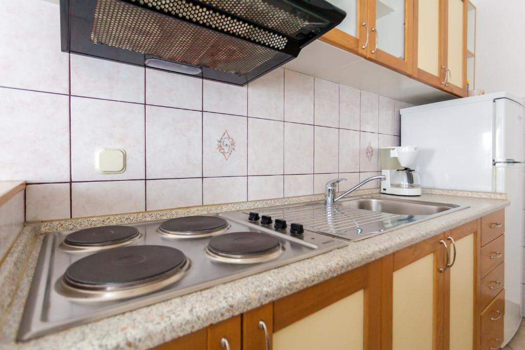 Kuchyň nebo kuchyňský kout v ubytování Apartments Belavic by El-Pi Tours