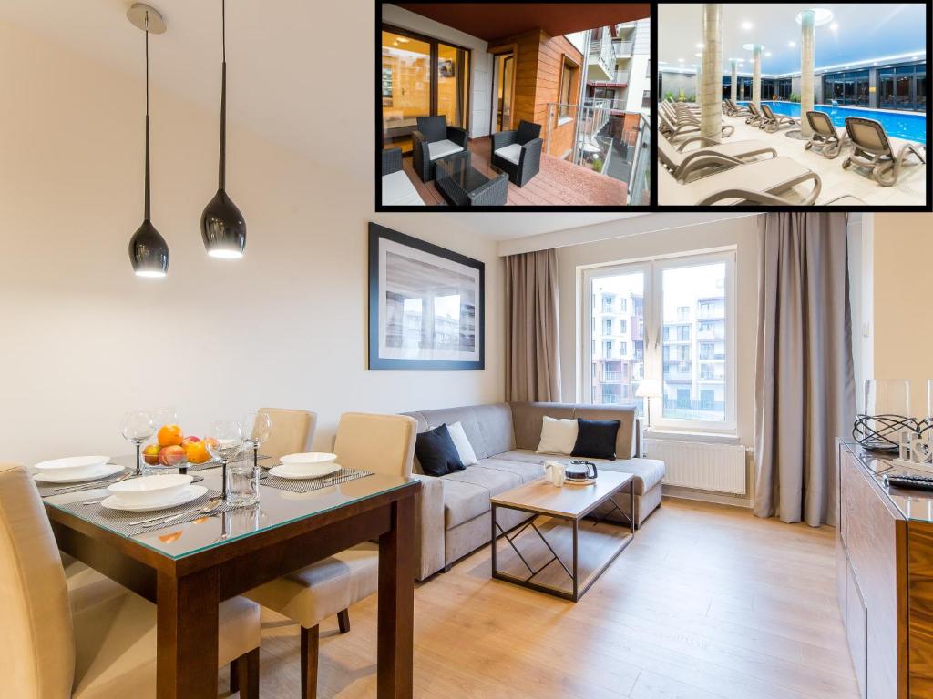 Bazén v ubytování Apartament A106 Polanki Park SPA nebo v jeho okolí