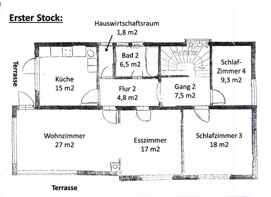 Plán poschodí v ubytovaní Ferienhaus Klaas