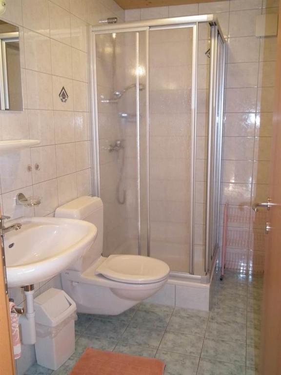 Koupelna v ubytování Haus Bials