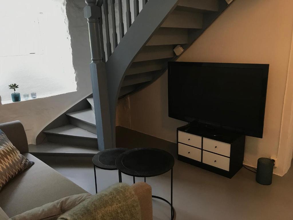 TV a/nebo společenská místnost v ubytování Arctic Garden