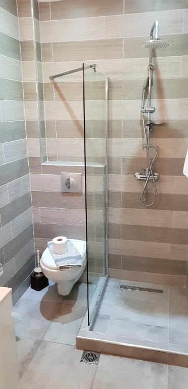 Koupelna v ubytování Hotel Zafira