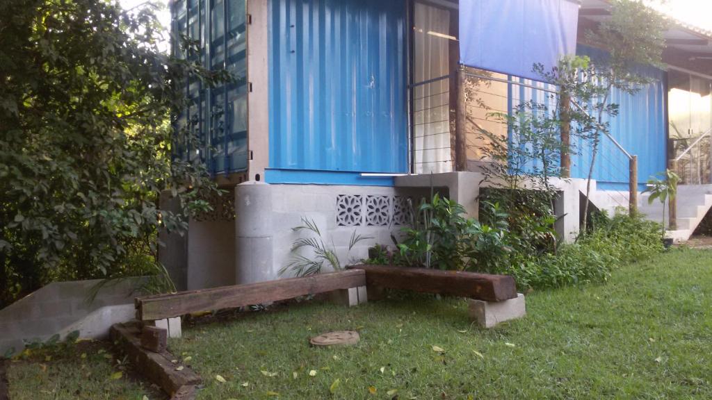 Zahrada ubytování Pousada Container Eco Manguinhos