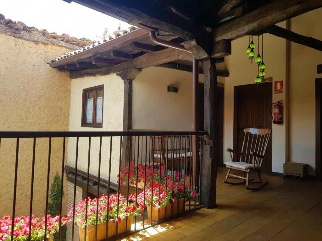 Balkón nebo terasa v ubytování Albergue El Encanto