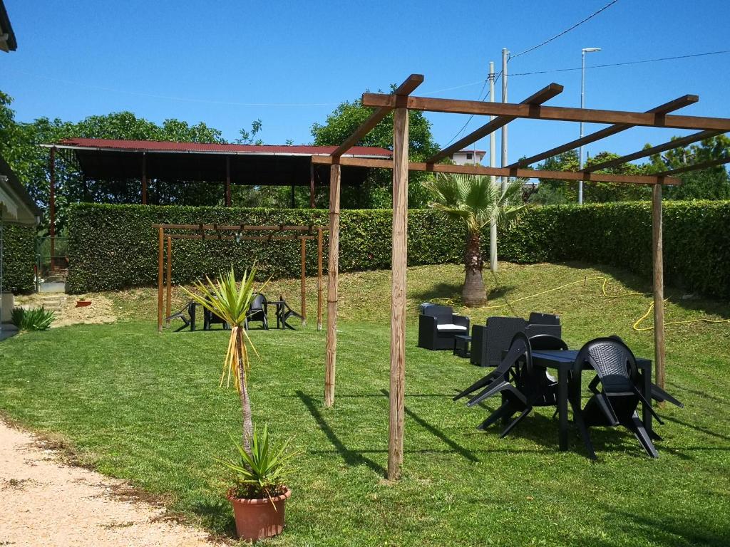 Zahrada ubytování B&B Alborada