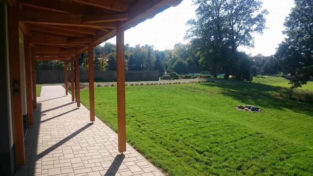 Zahrada ubytování Penzion Skalka
