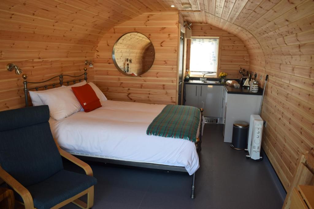 Kuchyň nebo kuchyňský kout v ubytování The Beach Bothies