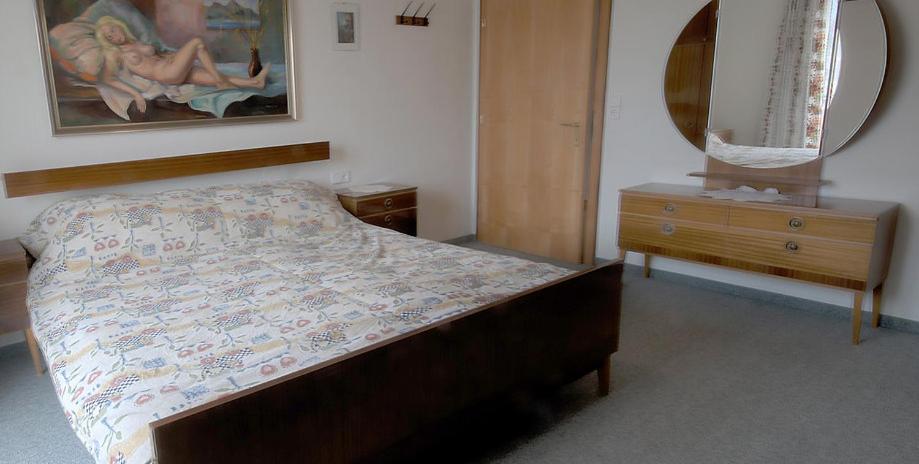 Postel nebo postele na pokoji v ubytování Ferienhaus Müller