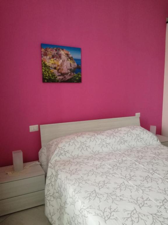 Postel nebo postele na pokoji v ubytování Dalla Maestra Lucia