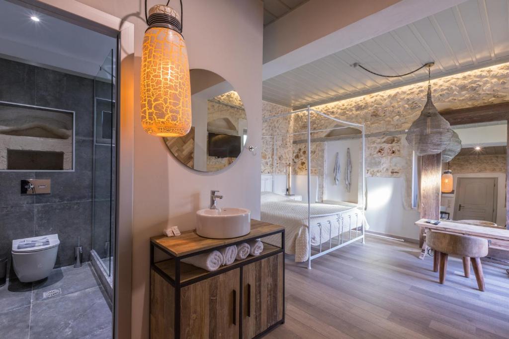 Koupelna v ubytování Casa Vitae Villas