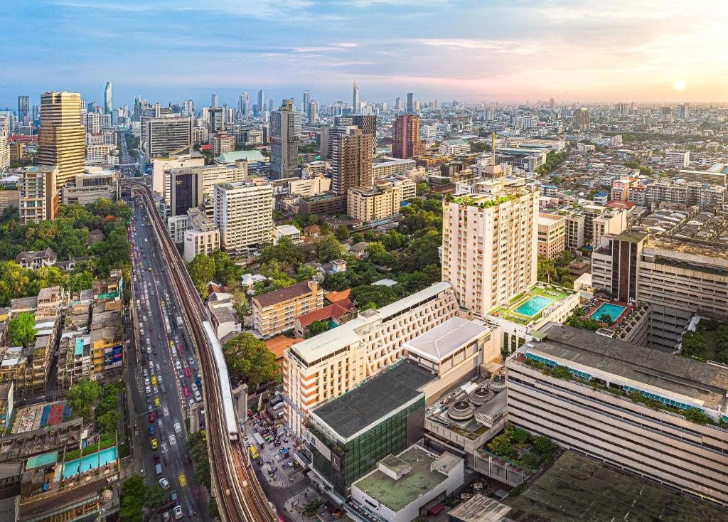 วิวเมืองกรุงเทพมหานครทั่วไปหรือวิวเมืองที่เห็นจากโรงแรม