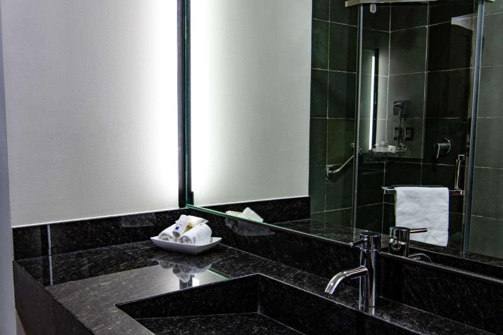 Koupelna v ubytování Comfort Inn Irapuato
