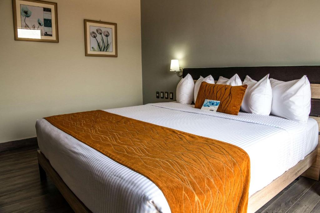 Postel nebo postele na pokoji v ubytování Comfort Inn Irapuato