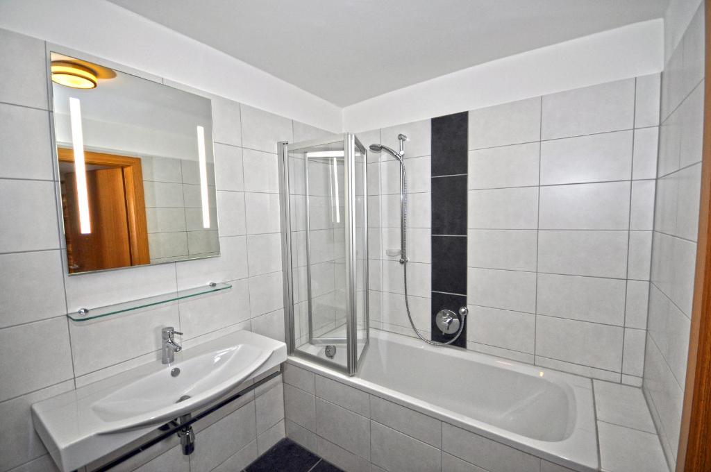 Kúpeľňa v ubytovaní Appartementhaus Kristall incl Joker Card by All in One Apartments