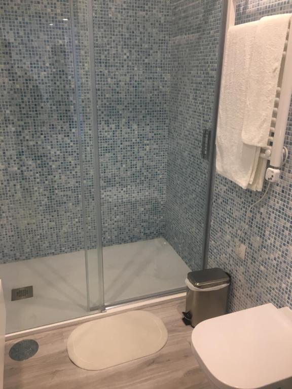 Et badeværelse på Apartamento Matosinhos Mar
