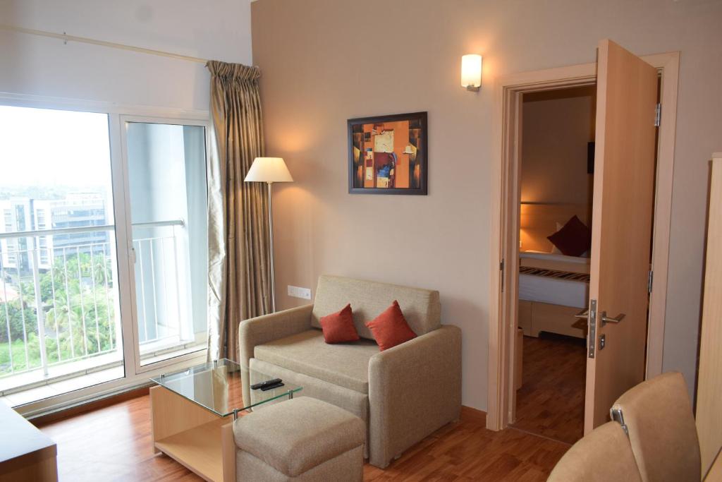 Posezení v ubytování Starlit Suites Kochi