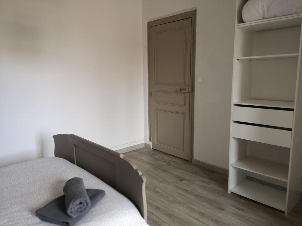 Postel nebo postele na pokoji v ubytování Appartement du GET