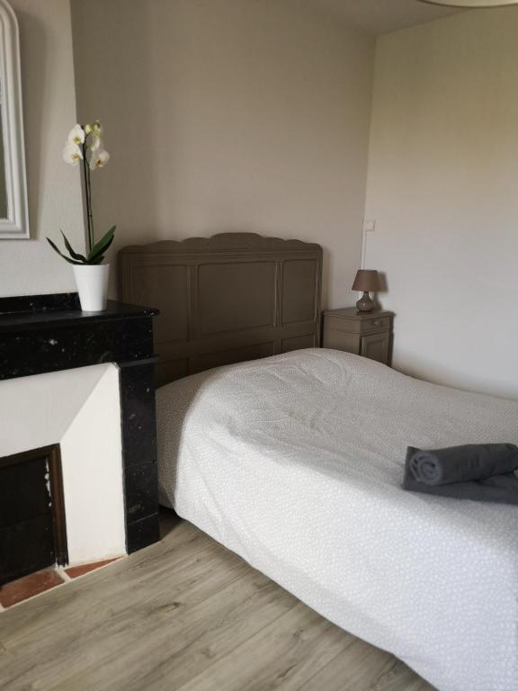 Postel nebo postele na pokoji v ubytování Appartement du GET