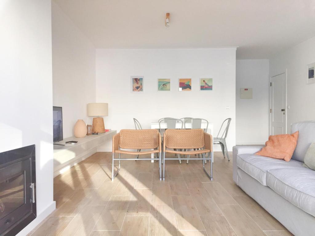 Χώρος καθιστικού στο Bay House Baleal