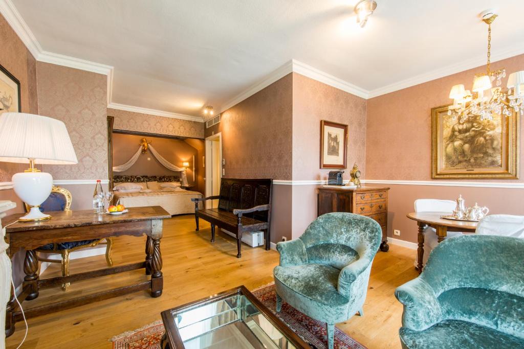 Posezení v ubytování Boutique Hotel Die Swaene