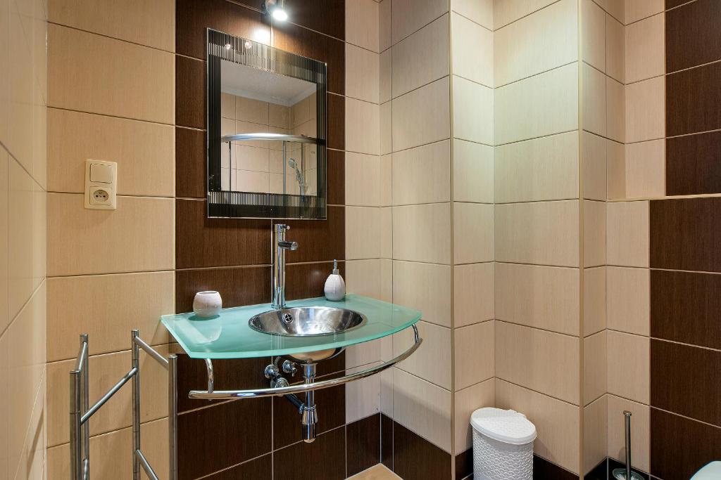 Koupelna v ubytování Apartamenty Sun & Ski Willa Nadrzeczna 2B centrum