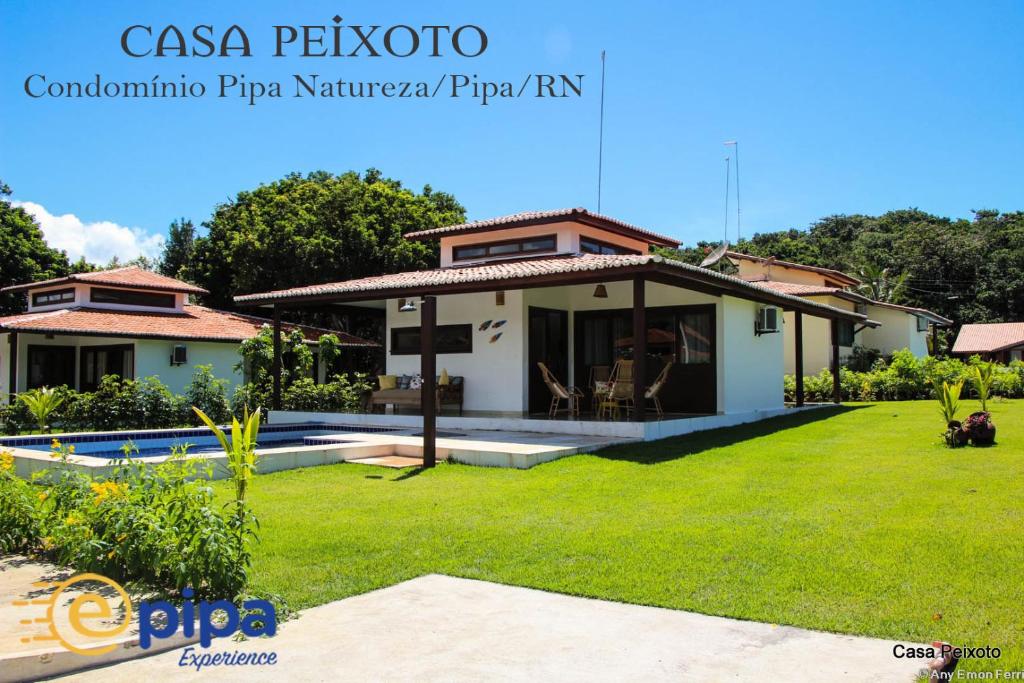 Villa con piscina y casa en Pipa Casa Peixoto (Condomínio Pipa Natureza), en Pipa