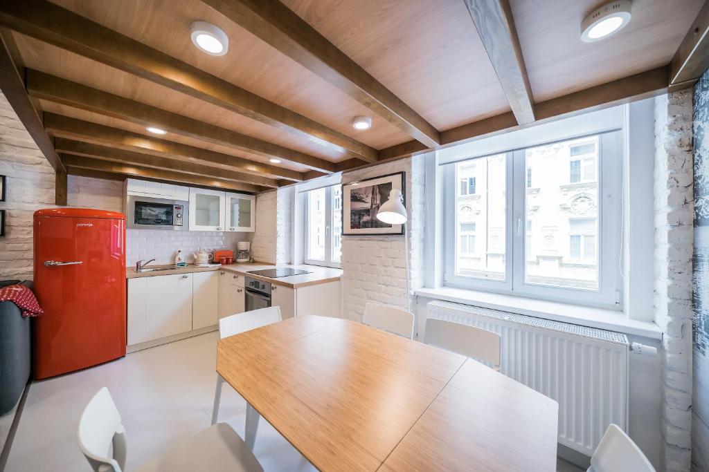 Kuchyň nebo kuchyňský kout v ubytování Revelton Studios Karlovy Vary