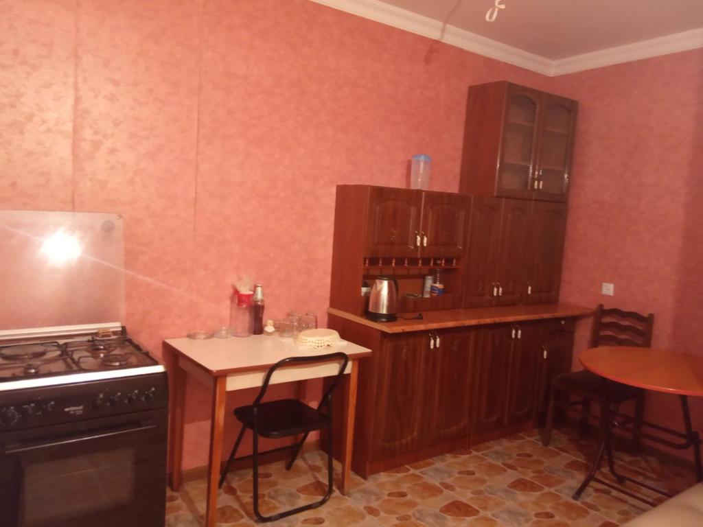 Kuchyň nebo kuchyňský kout v ubytování Guest House Tavaduri