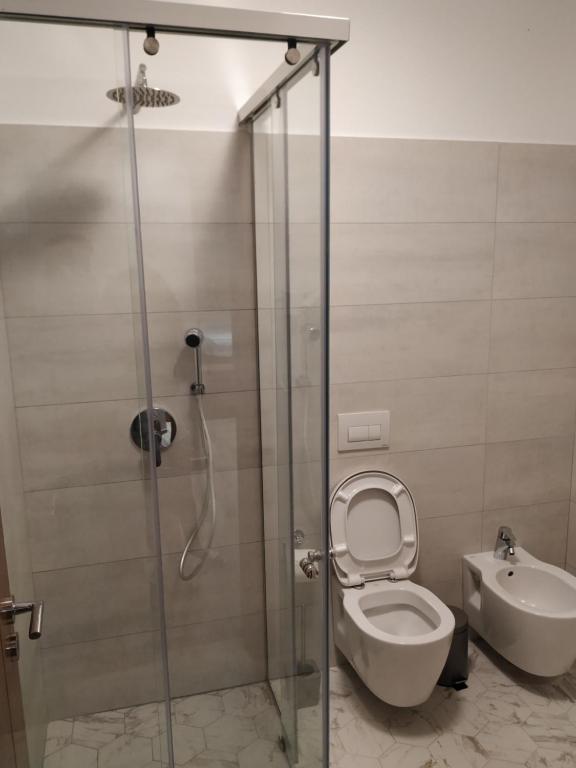 Koupelna v ubytování Hotel Pelikan