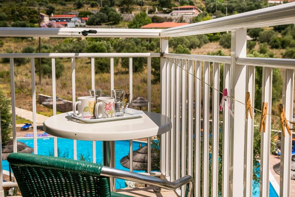 Balkón nebo terasa v ubytování Lassi Hotel