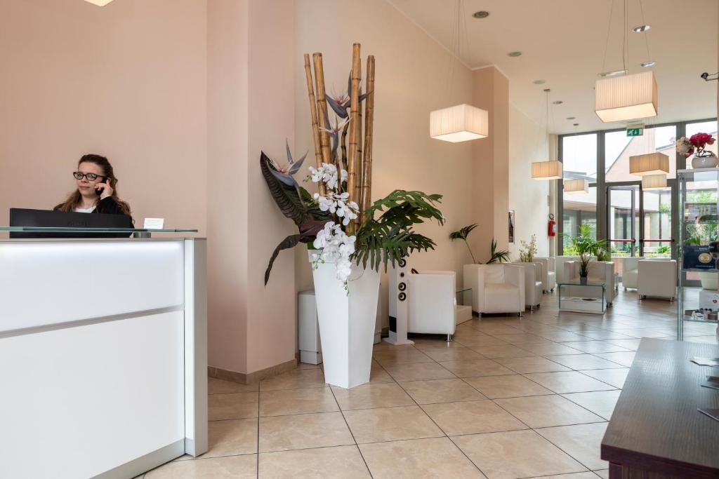 Vstupní hala nebo recepce v ubytování ApartHotel Anghel