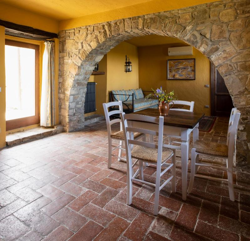 Posezení v ubytování La Rimbecca Greve in Chianti