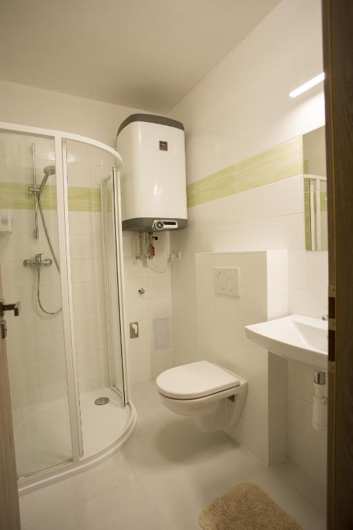 Koupelna v ubytování Apartmány pod Pálavou