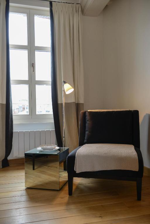 Posezení v ubytování Chambres Houdaille
