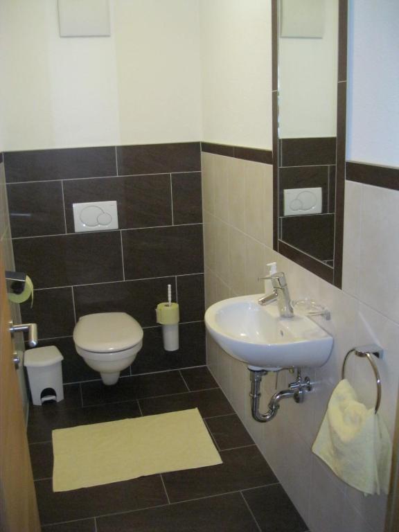 Kúpeľňa v ubytovaní Ferienwohnung Abraham