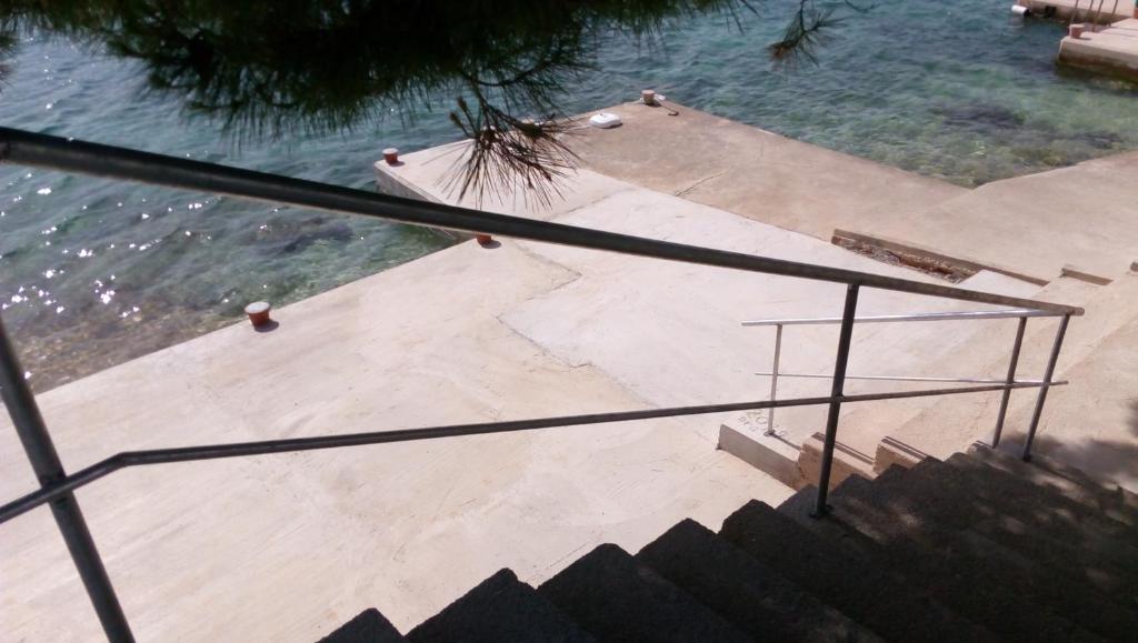 a skateboard ramp with a skate park on the water at Rupica 5 in Stara Novalja